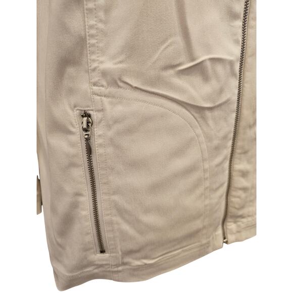 Chicos size 3 (XL) career casual shaket zip front and pockets EUC 3/4 sleeve - Picture 3 of 7